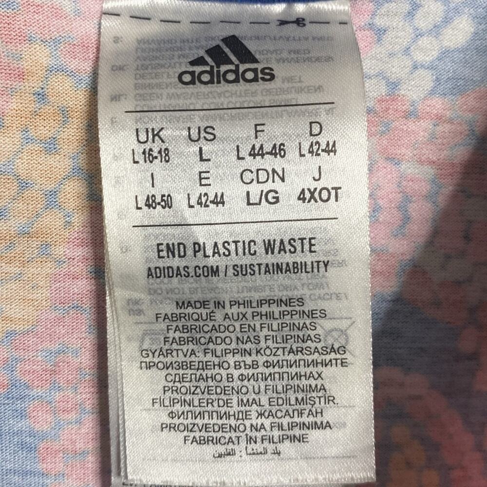 FARM RIO X Adidas Farm Gfx Tee Blue Women's Large - Picture 4 of 8